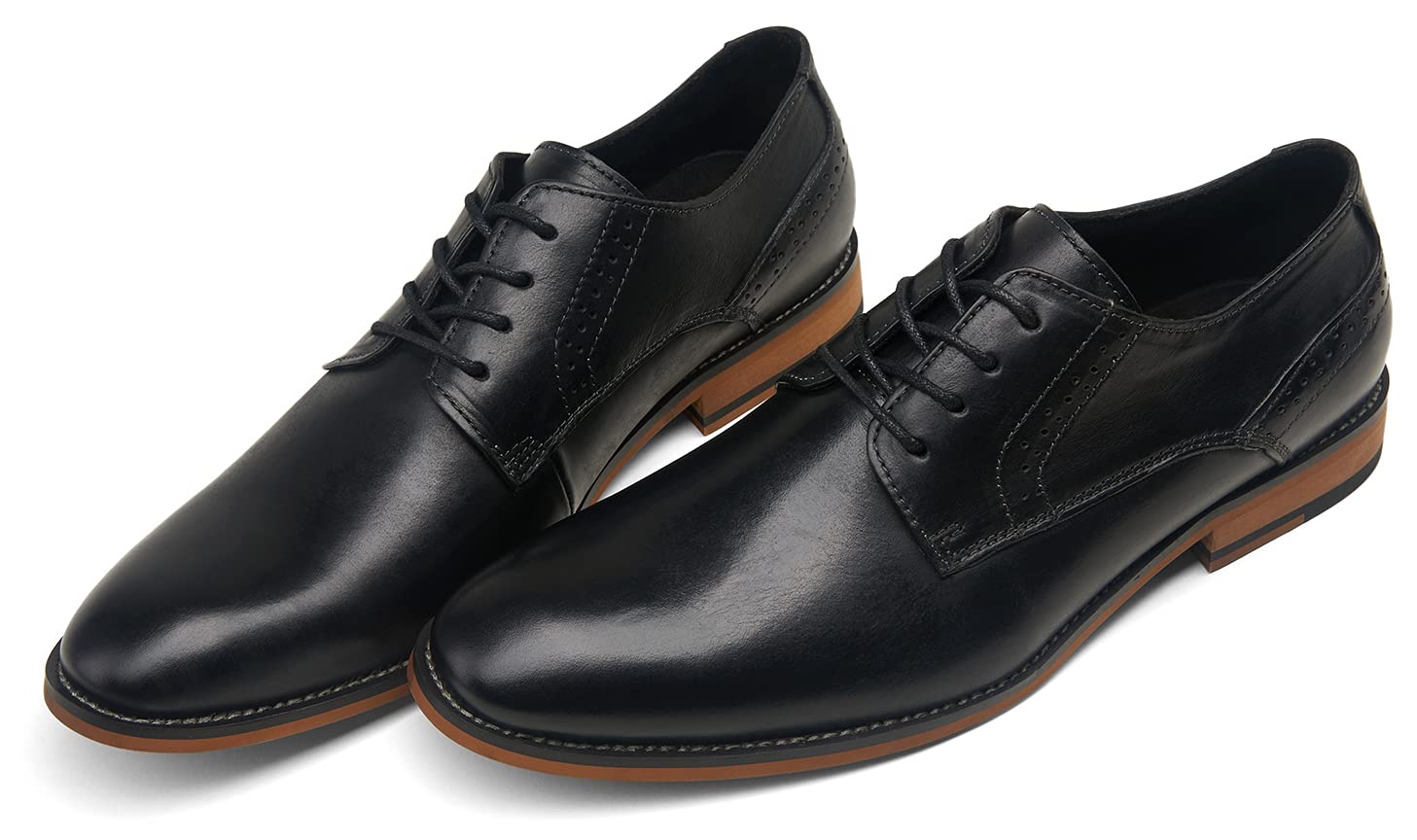 Vostey Men's Oxford Dress Shoes - Classic Business Formal Derby Shoes for Men | Perfect for Office, Weddings & Special Occasions
