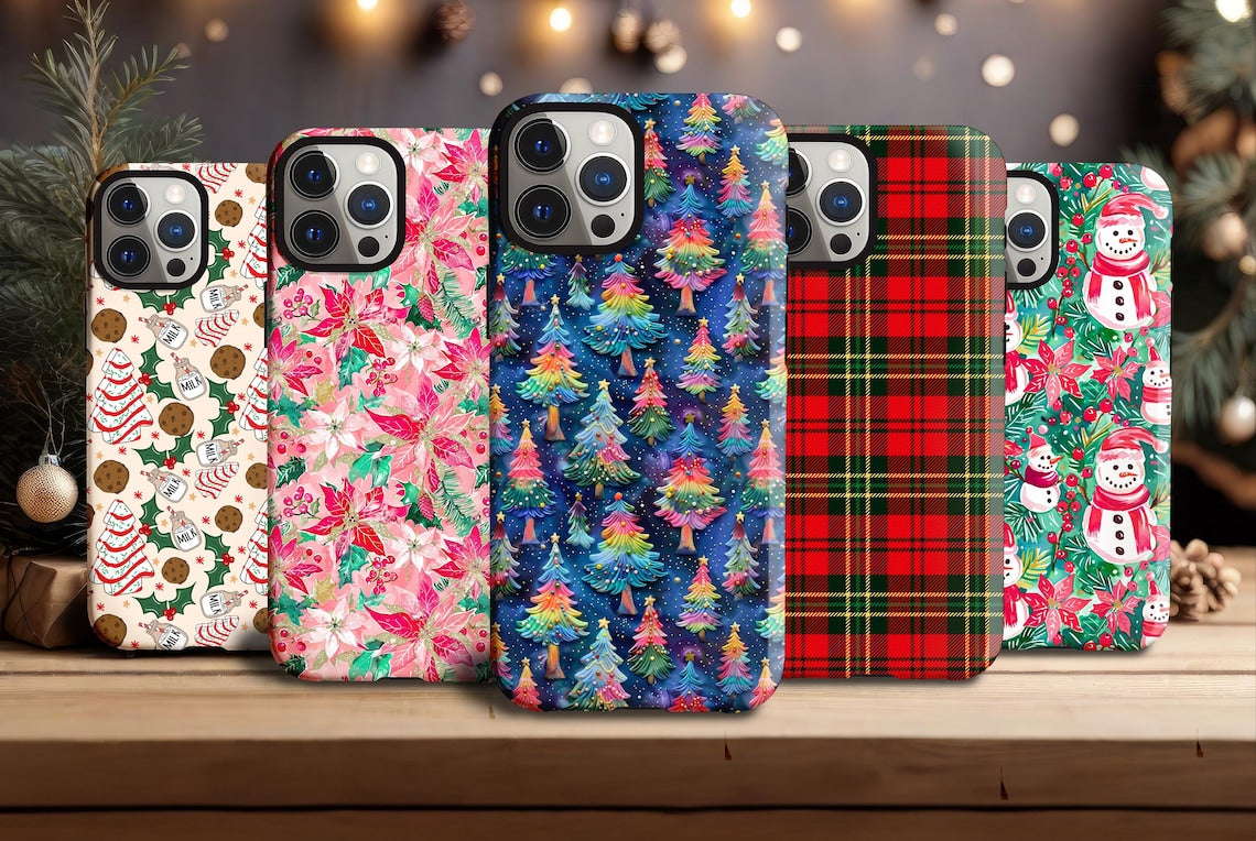 Custom Christmas Phone Case - Personalized Holiday Design for iPhone & Samsung | Perfect Gift for Family & Friends