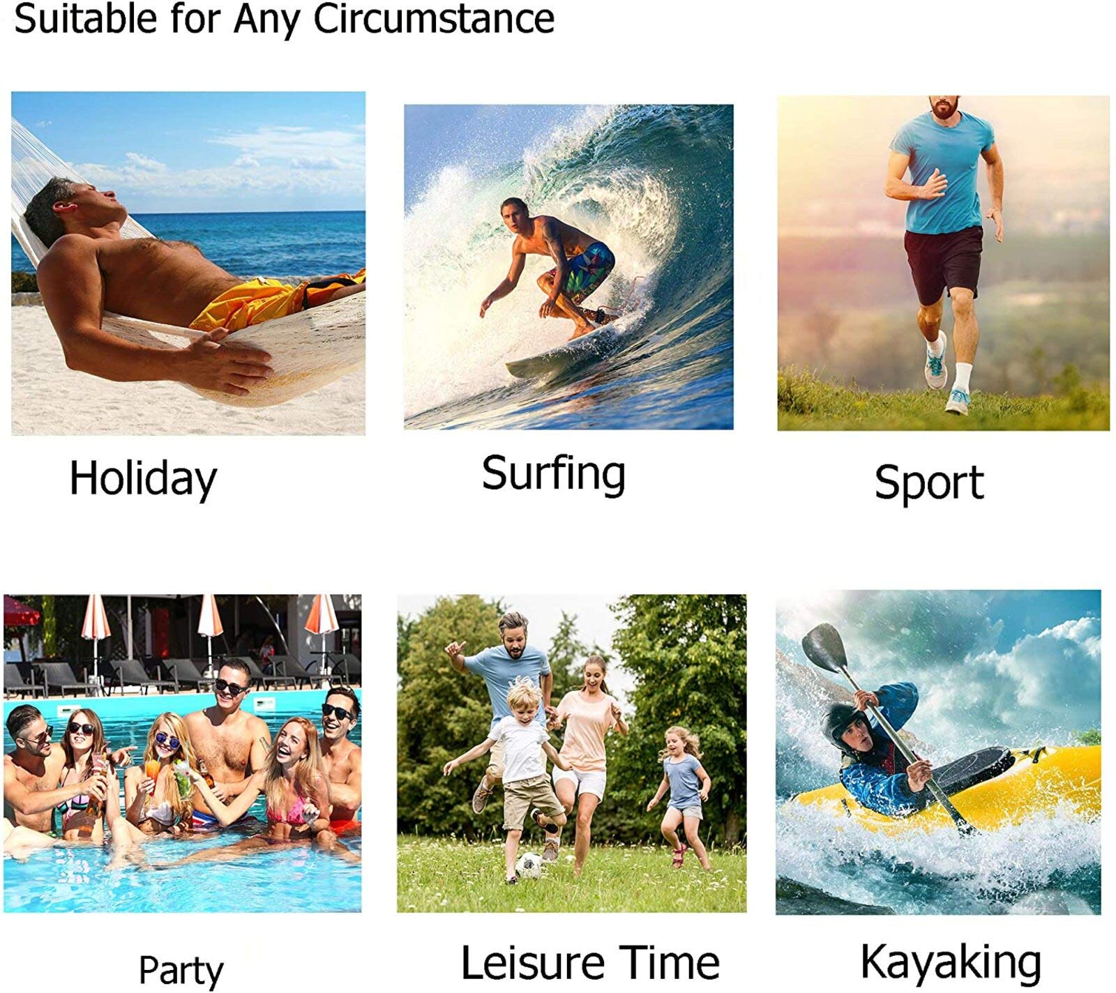 Men's Swim Trunks with Pocket - Quick Dry Beach Shorts for Swimming & Surfing