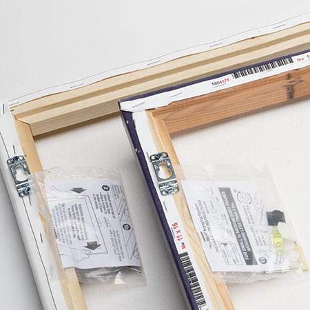 Fletcher® No-Wire Picture Hanging System - Heavy Duty 50lb Capacity Wall Art Hanger (25 Pack) - Perfect for Galleries, Home Decor & Office Wall Displays