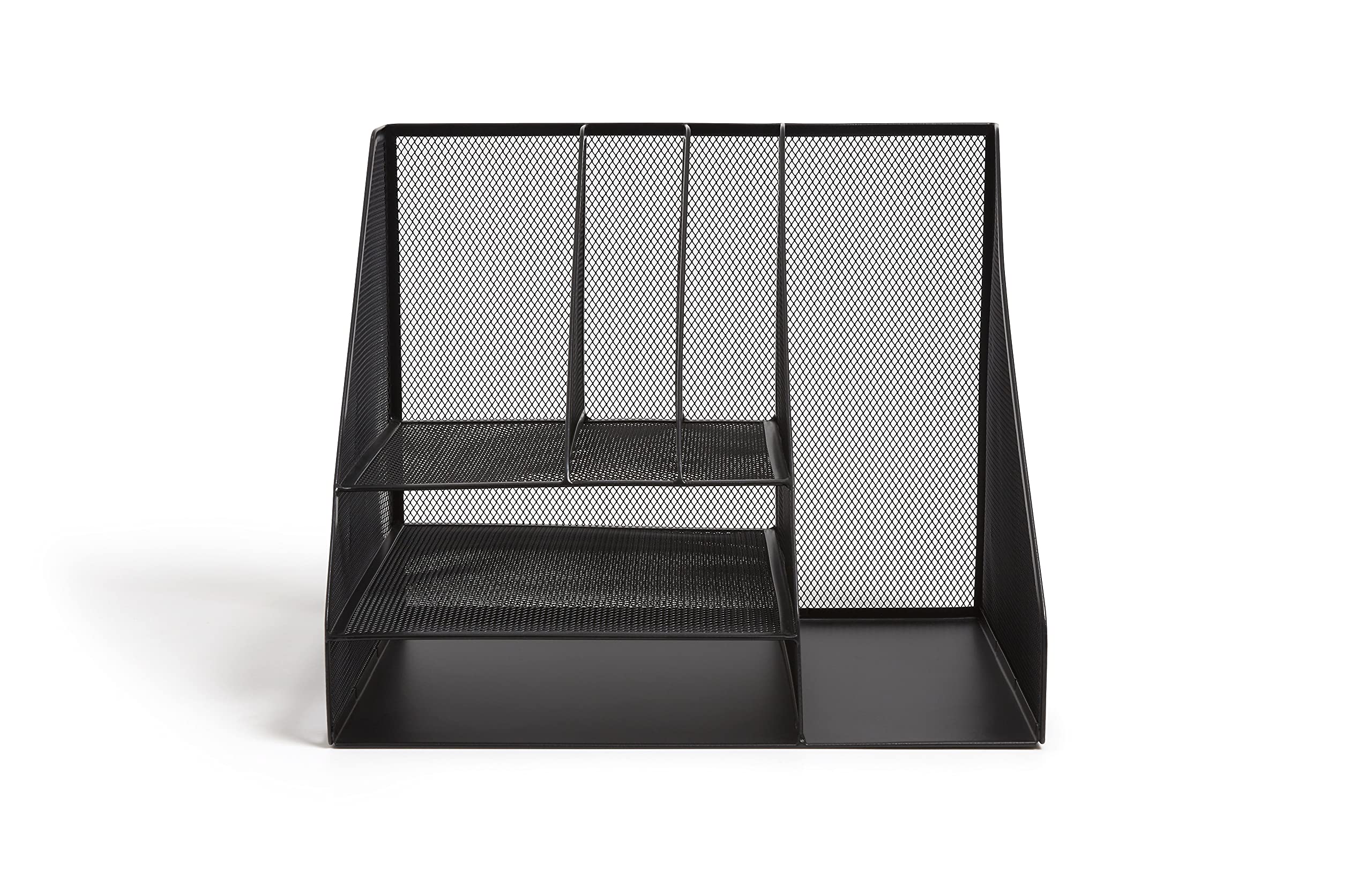 TRU RED TR57533-CC 8 Compartment Wire Mesh Desk Organizer - Office Supplies for Pens, Pencils, Scissors & More - Perfect for Home, Office & School Organization