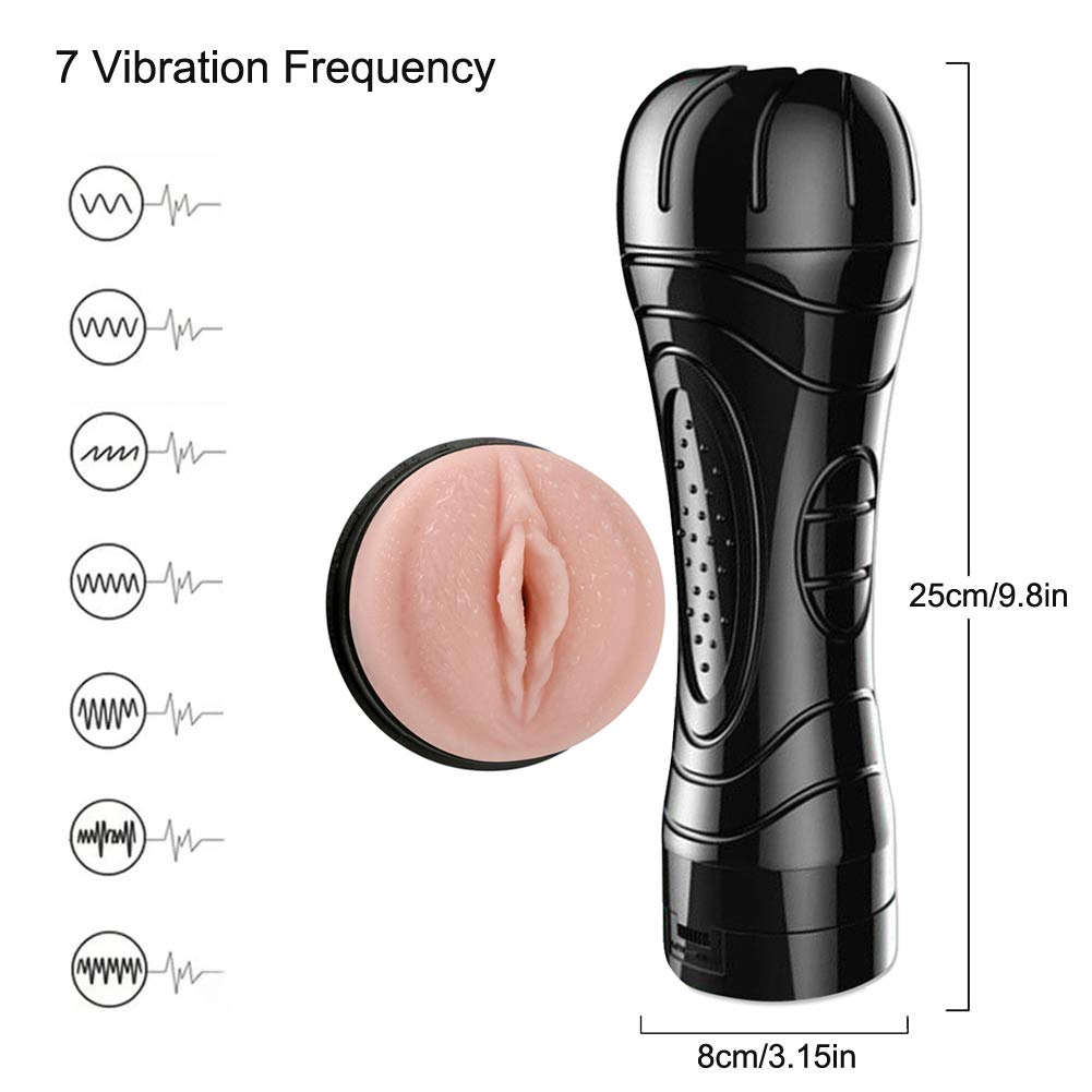 3D Realistic Textured Vagina Male Masturbator - Lifelike Touch & Feeling Adult Sex Toy for Men - Perfect for Solo Pleasure & Discreet Home Use