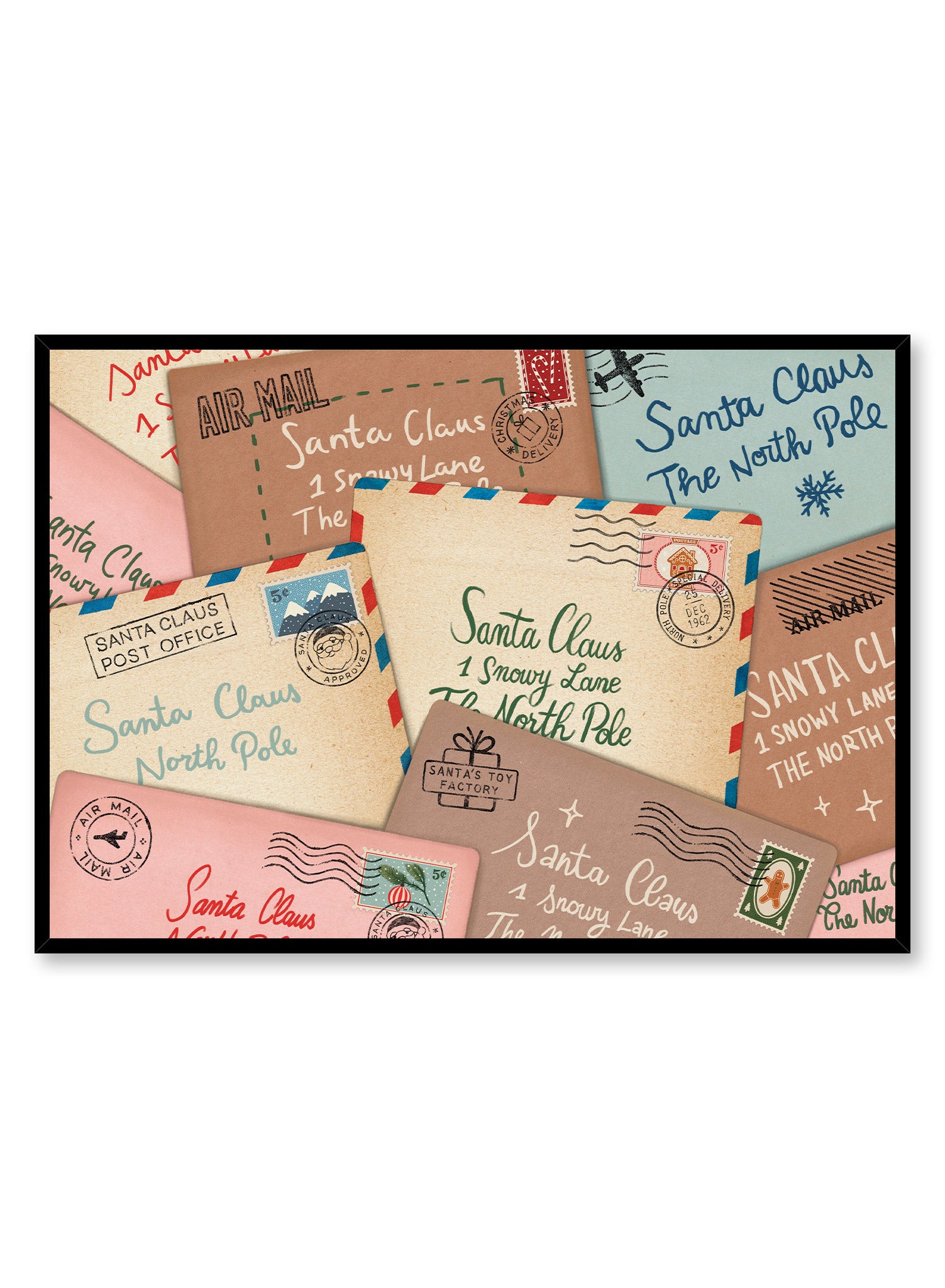Personalized Letters to Santa - Custom Christmas Wish List Poster for Kids | Perfect for Holiday Decor & Family Traditions