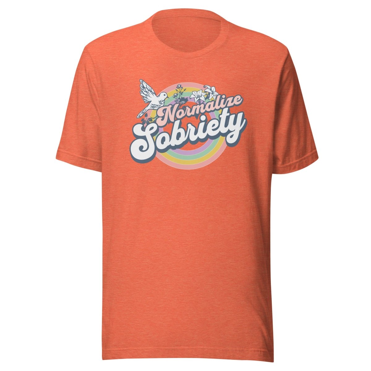 Normalize Sobriety Unisex T-Shirt - Comfortable Cotton Tee for Men & Women - Perfect for Casual Wear, Sober Living & Recovery Support