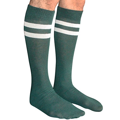 Dark Green, White