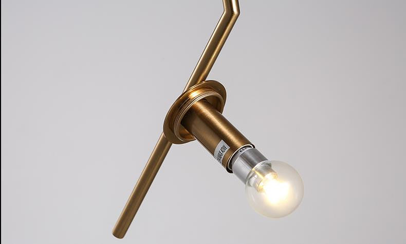 Flos Gold Pendant Light - Modern Hanging Chandelier for Dining Room, Kitchen Island & Bedroom Lighting Decor