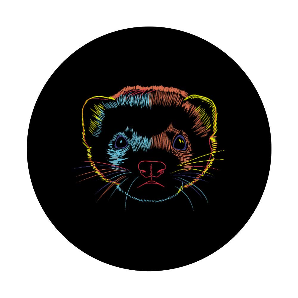 Ferret PopSockets PopGrip - Interchangeable Phone Grip Stand for iPhone, Samsung & Tablets | Perfect for Selfies, Video Calls & Secure Phone Handling