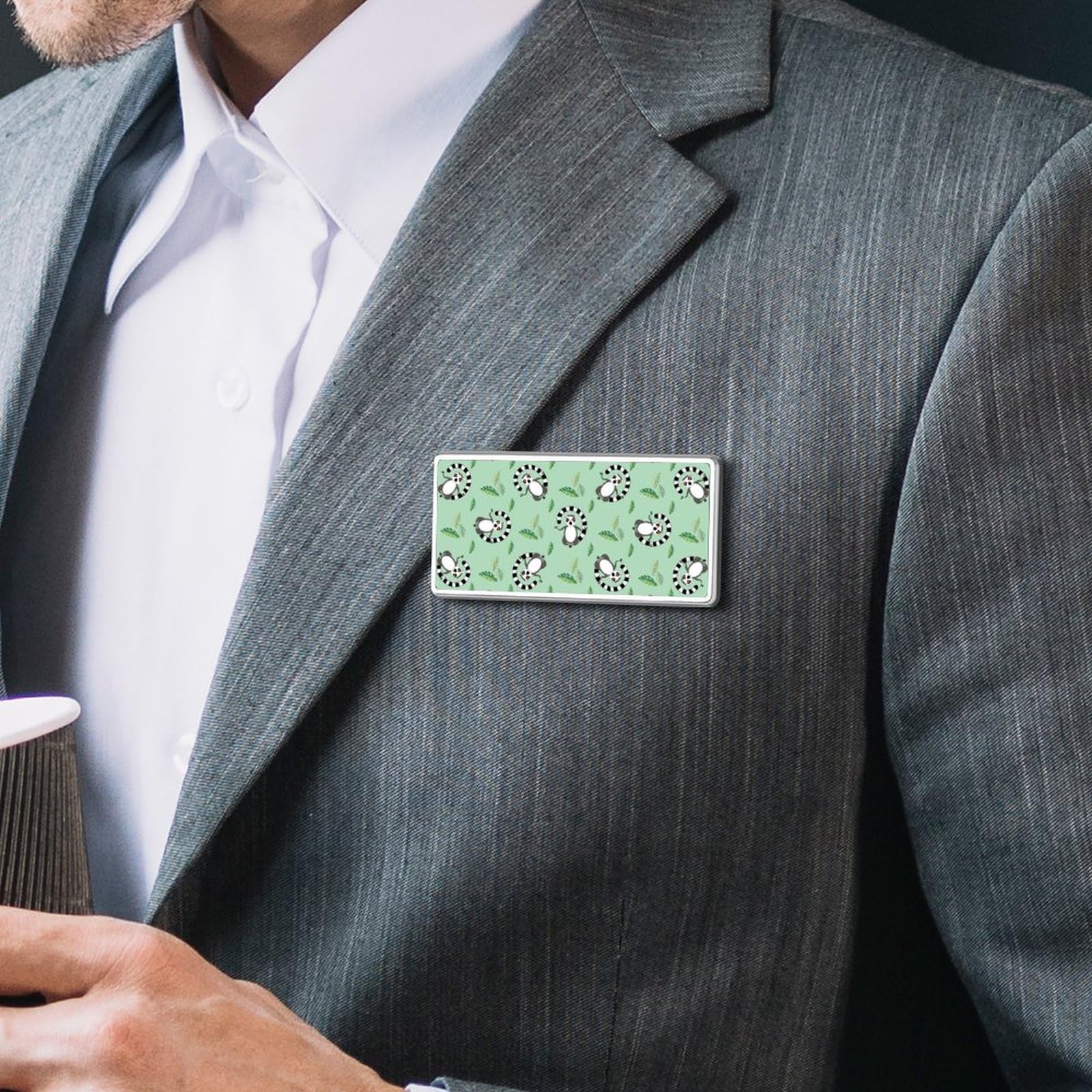 Stylish Ring-Tailed Lemur Fashion ID Name Tag - 2.8