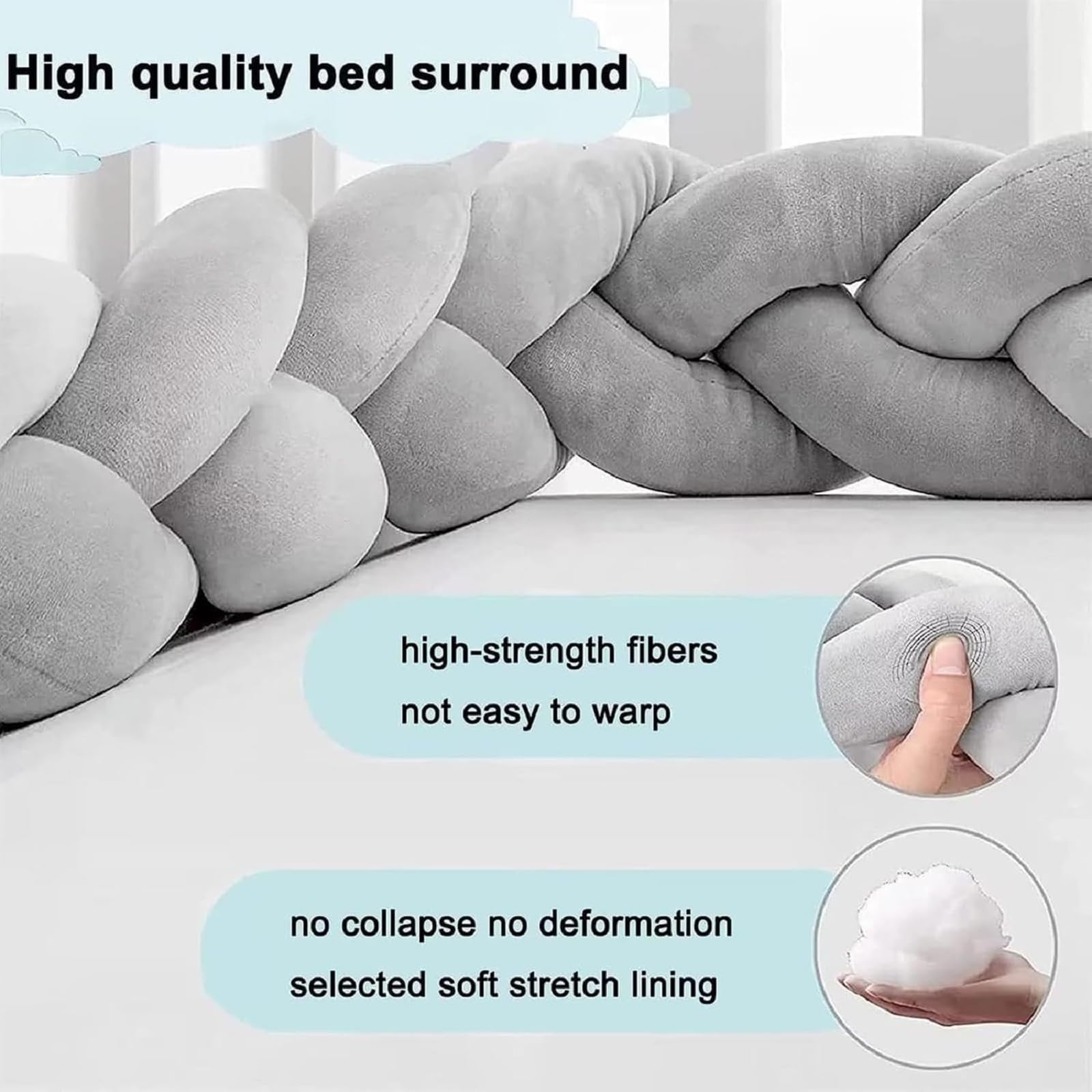 Knot Ball Pillow - Large 150CM Round Decorative Throw Pillow for Bedroom, Sofa & Couch | Machine Washable, Stylish Home Decor | Perfect for Living Room, Nursery & Cozy Spaces