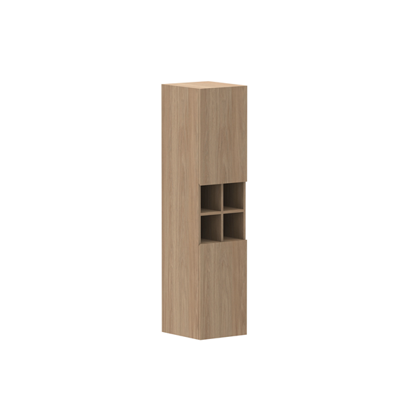ADP Glacier Lite Shelf Tallboy - Modern Storage Cabinet for Bedroom, Living Room & Office - Space-Saving Organizer with Adjustable Shelves