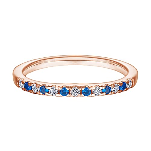 Rose Gold-Blue White