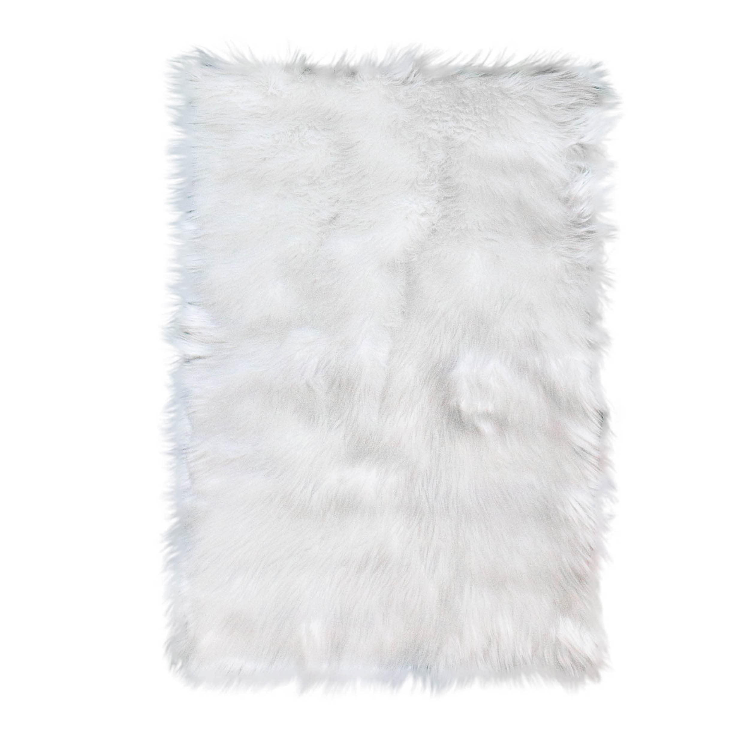 Premium Fluffy Faux Sheepskin Area Rug - Ultra Soft 8x10 Feet White Shaggy Carpet for Bedroom, Living Room, Nursery & Home Decor - Cozy Floor Mat for Winter Warmth & Stylish Interior Design