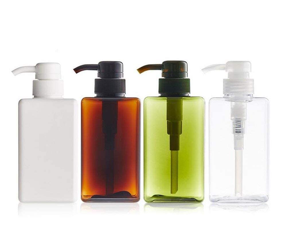BESTOTTAM 650ml Refillable Empty Plastic Bottle for Liquid, Shampoo, Soap Dispenser - Travel Size Dark Green Bottles for Hand Wash, Body Lotion, Massage Oils | Perfect for Bathroom, Gym, Travel & Camping Essentials