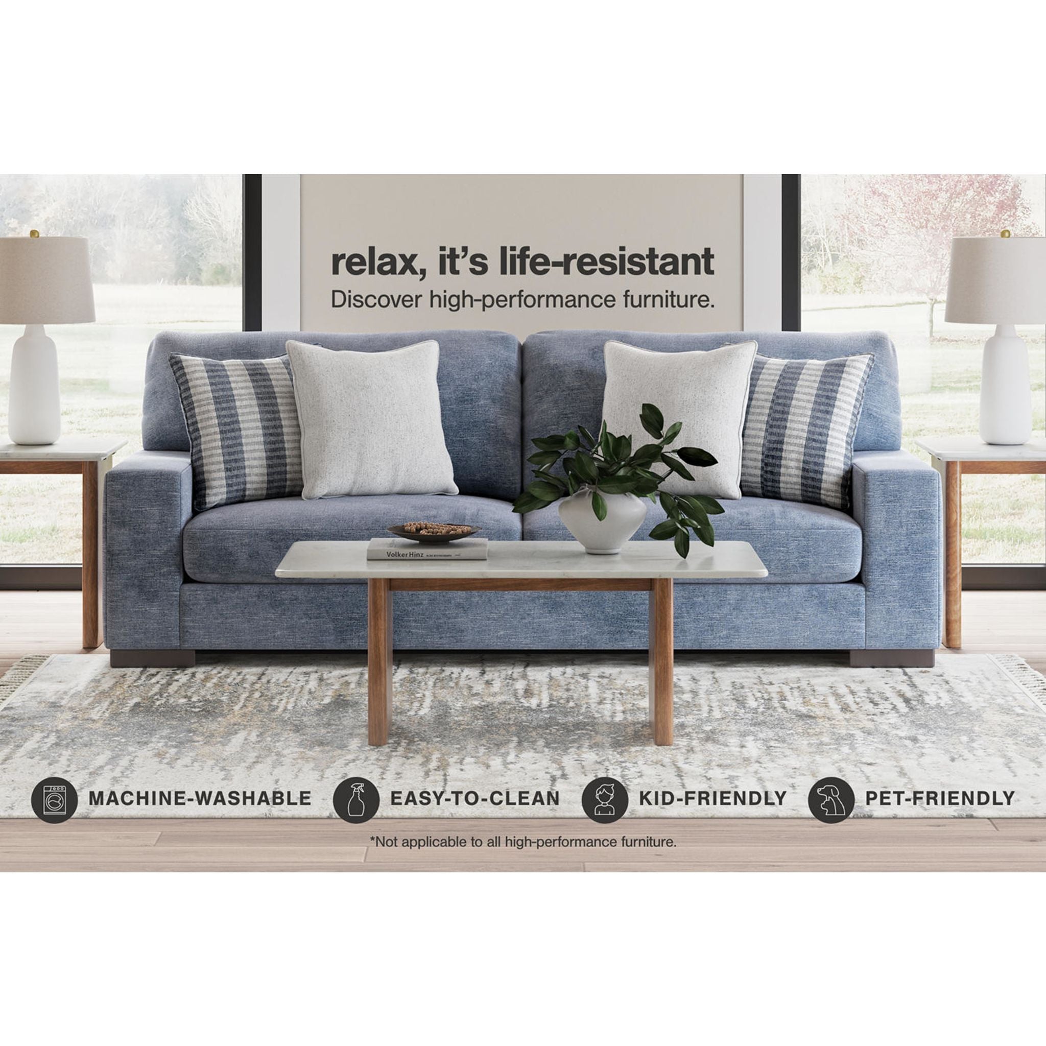 Belvoir Exclusive Chair & a Half - Oversized Comfortable Armchair for Living Room, Bedroom, or Reading Nook - Perfect for Relaxing and Lounging