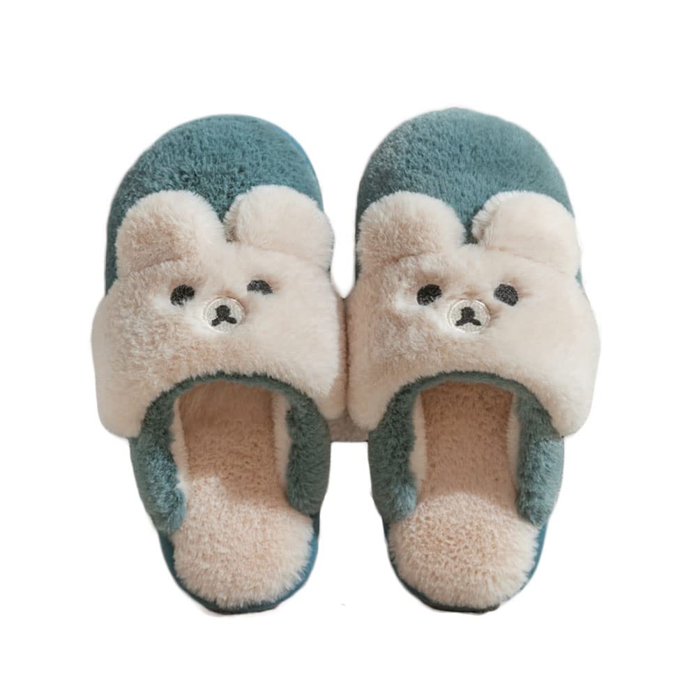 Cozy Winter Slippers for Women & Men - Warm Cartoon Bunny Animal House Shoes with Non-Slip Durable PVC Soles | Perfect for Indoor Comfort, Lounge Wear & Gift Giving