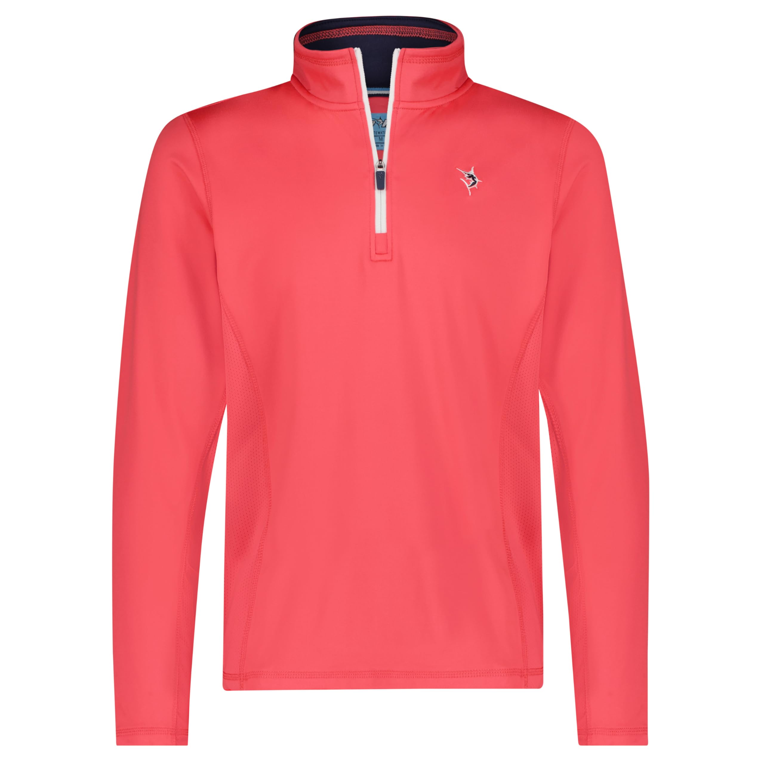 White Water Montauk Performance 1/4 Zip Pullover for Men - Lightweight Quick-Dry Athletic Shirt for Running, Hiking & Outdoor Activities