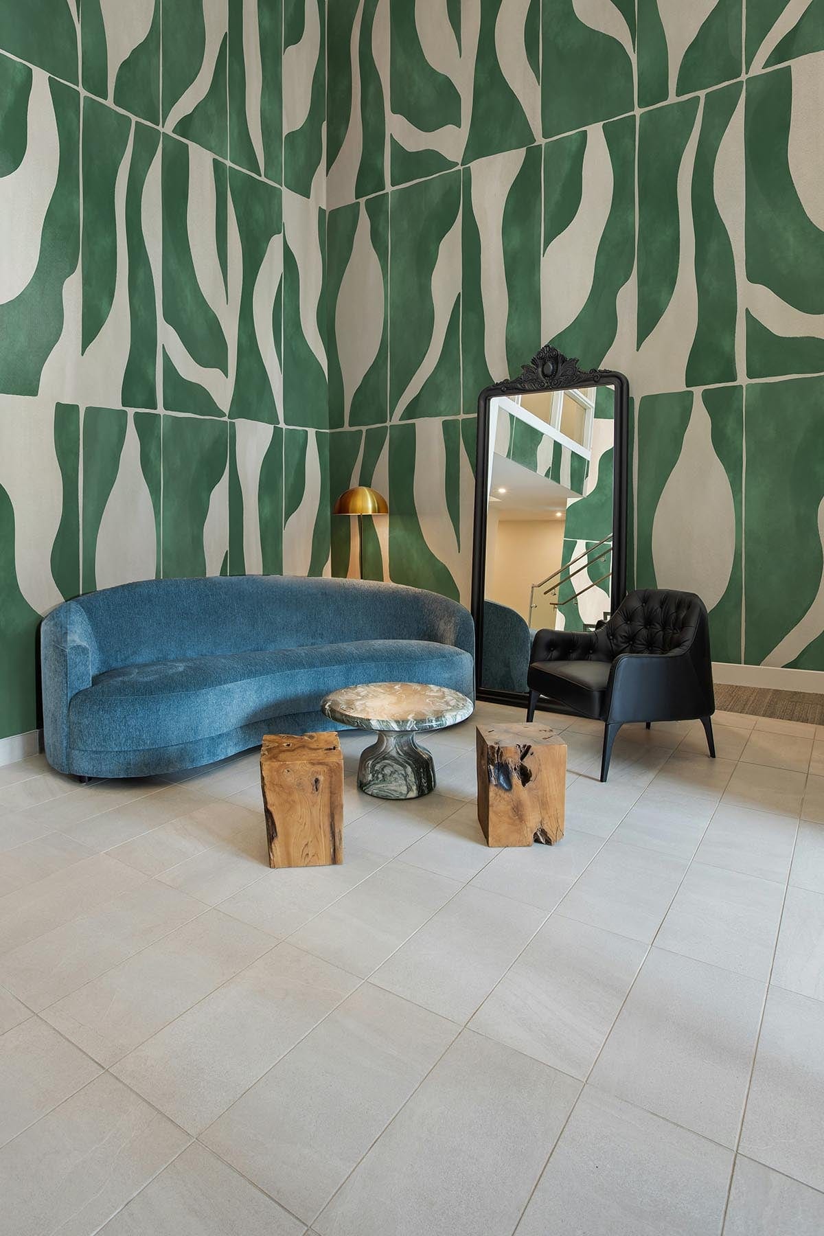 Natural Shapes Green - Eco-Friendly Home Decor for Living Room, Bedroom & Office | Sustainable Handmade Planters & Wall Art