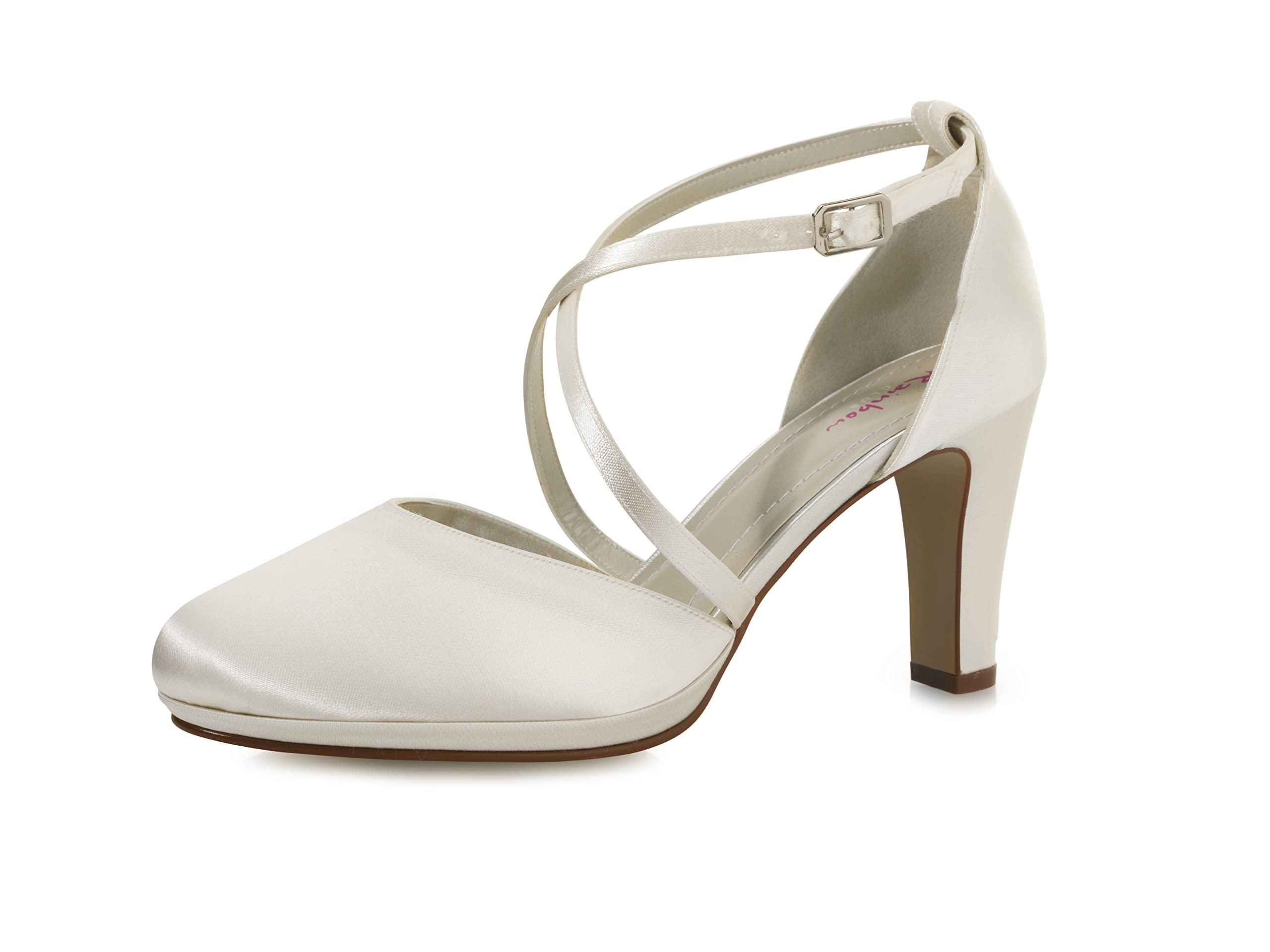 Ivory Closed-Toe Pumps for Women - Elegant Comfort Heels for Office, Wedding & Formal Events | Women's Dress Shoes Size 2