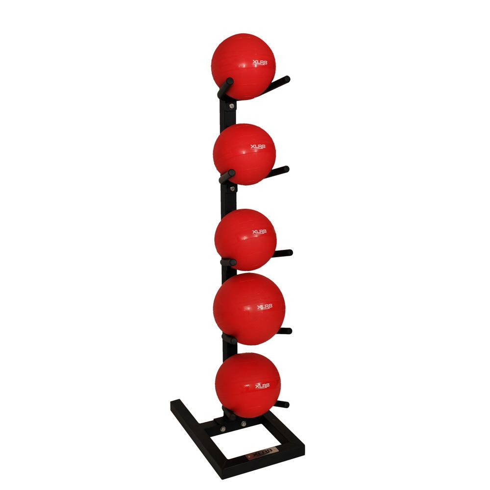 XLR8 5-Ball Medicine Ball Storage Rack - Heavy Duty Gym Equipment Organizer for CrossFit, Home Workout & Fitness Training