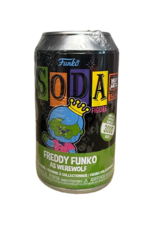 Funko Pop! Heavy Metal Box of Fun Freddy as Werewolf (Blacklight) Soda Vinyl Figure - Exclusive Collectible for Horror Fans & Home Decor