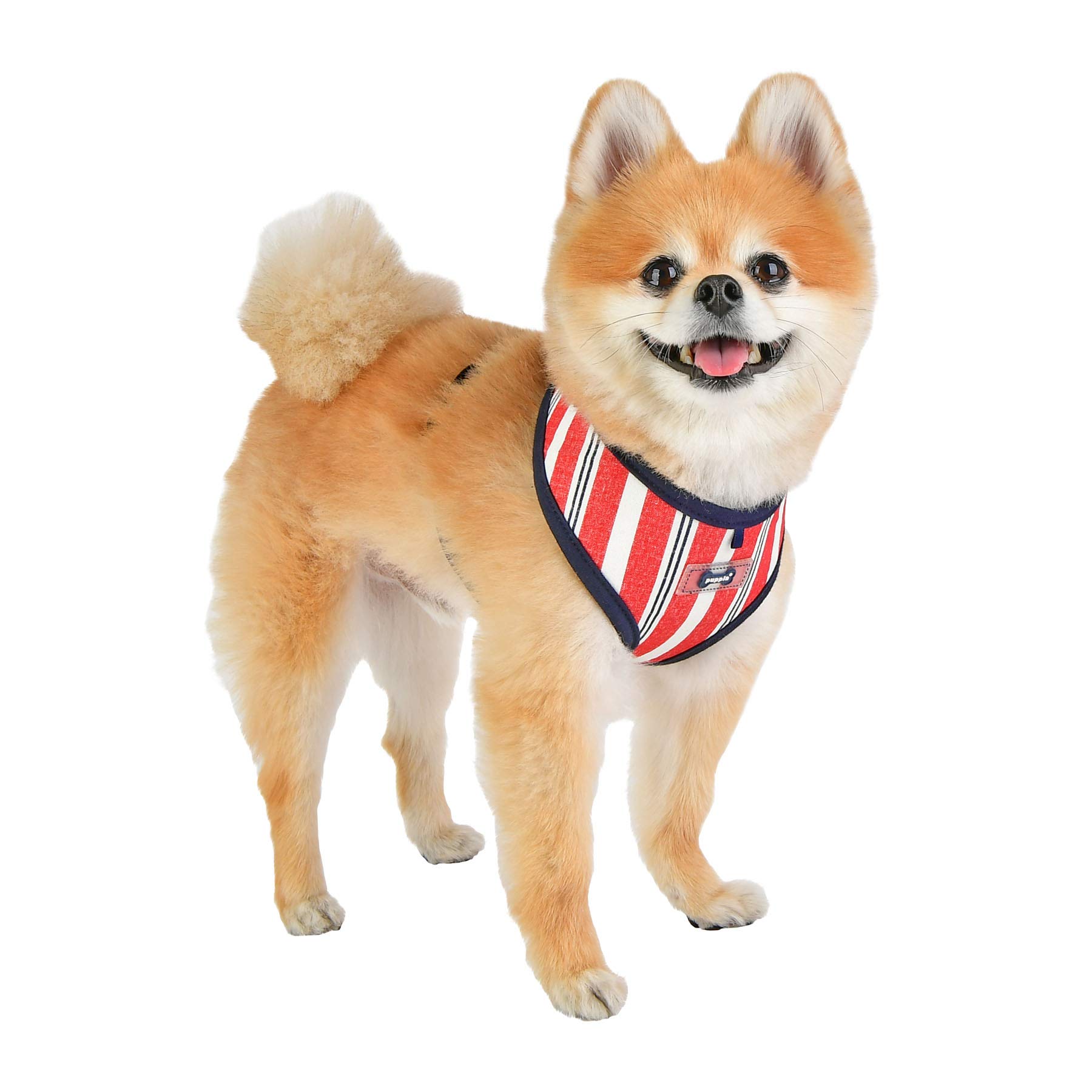 ZORION Adjustable Dog Harness with Reflective Strips - Red Size Medium - Perfect for Walking, Running & Outdoor Adventures