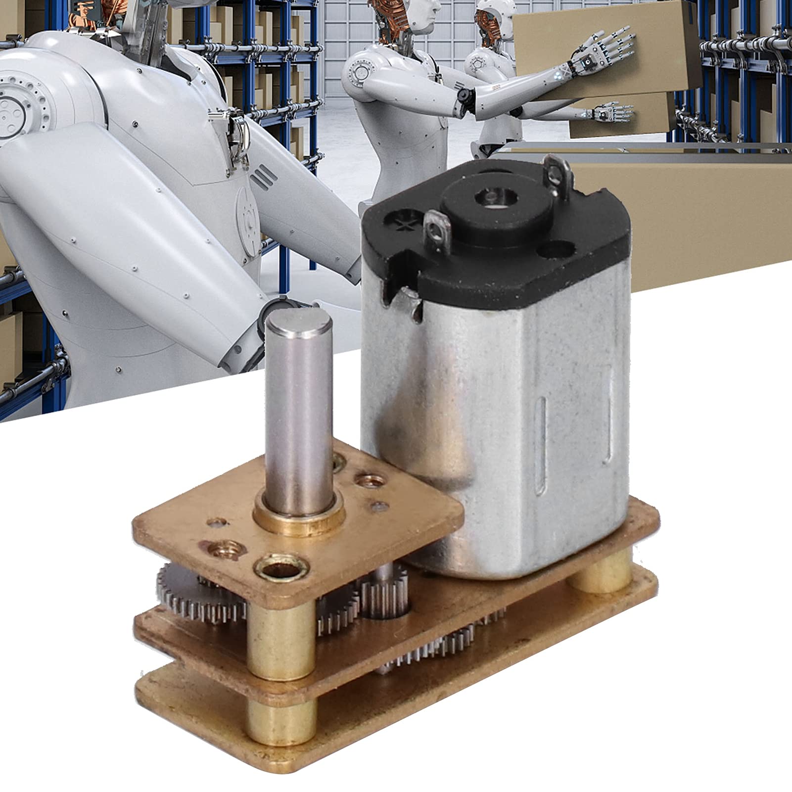 High Torque Reduction Gear Motor - Durable & Efficient DC Gearmotor for Engineering, Robotics & Outdoor Applications - Perfect for DIY Projects, Automation & Heavy-Duty Equipment