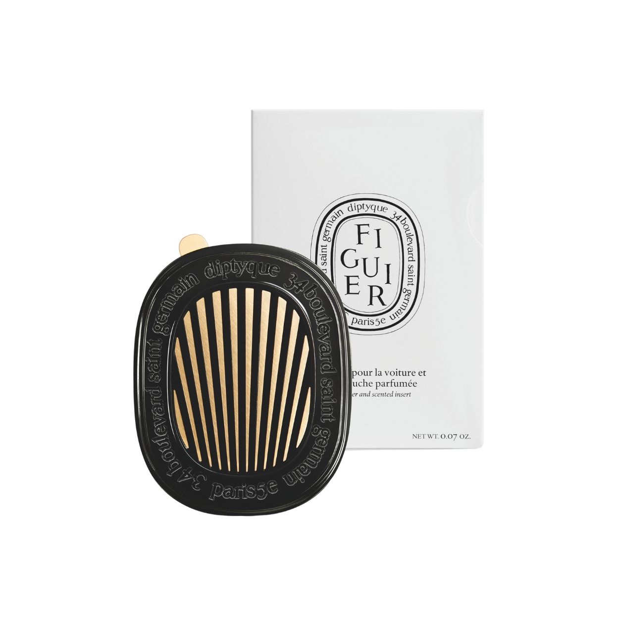 Premium Fig Tree Scented Car Diffuser & Refill - Natural Aromatherapy for Stress Relief & Fresh Air in Your Vehicle - Perfect for Long Drives, Commutes & Road Trips