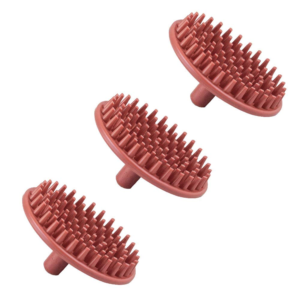 3 Pack Campbell's Shampoo Brush & Scalp Massager - Gentle Scalp Exfoliator for Hair Growth & Dandruff Relief - Perfect for Home & Salon Use