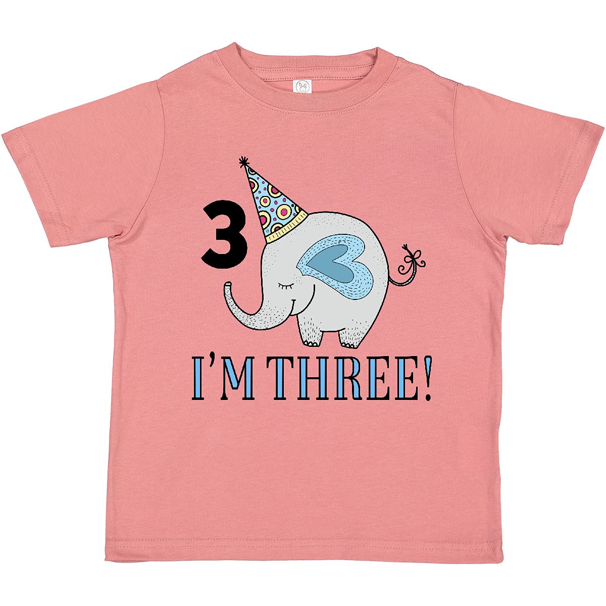 3rd Birthday Elephant Toddler T-Shirt | Cute 3 Year Old Kids Top | Perfect for Birthday Parties & Family Celebrations