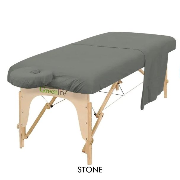 3-Piece Flannel Massage Table Sheet Set - Soft & Durable for Spa, Salon, and Home Massage Therapy Use