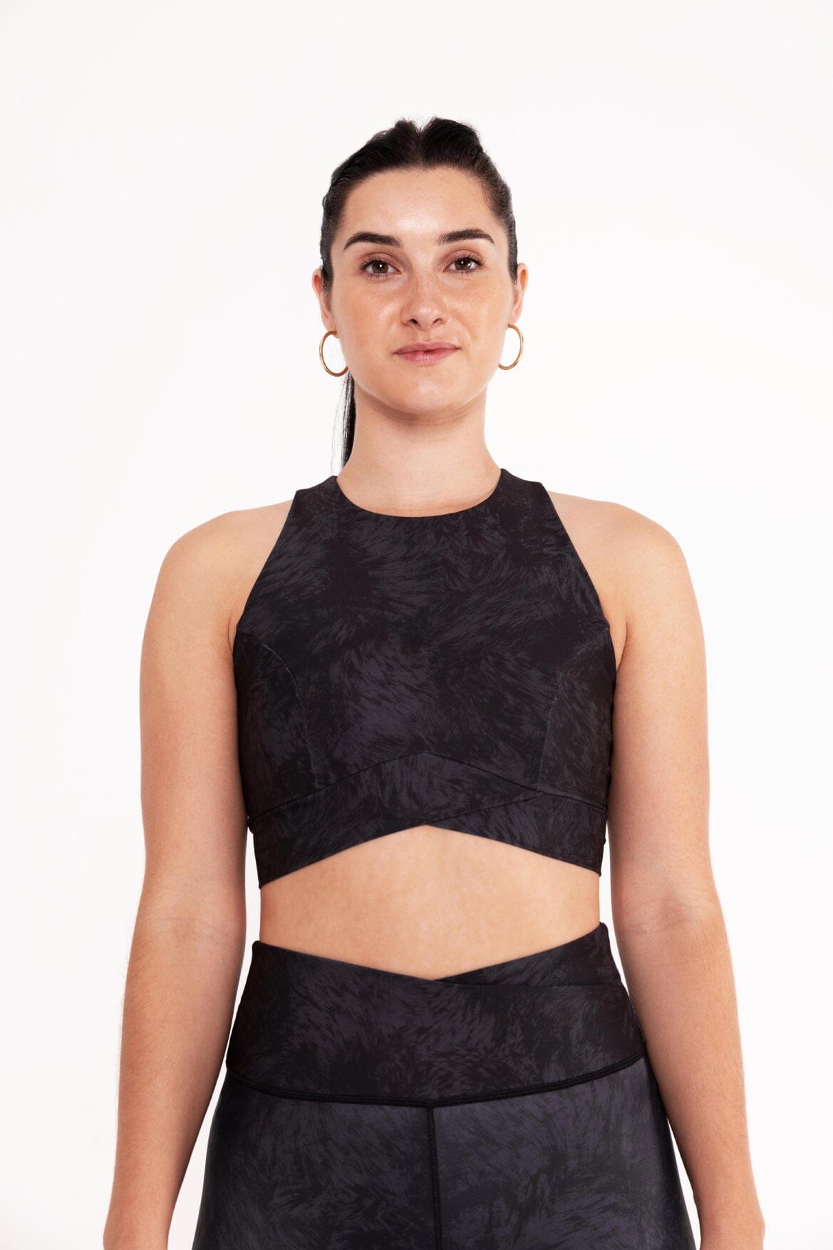Mila Bra Fox Grey - Comfortable & Stylish Women's Sports Bra for Yoga, Running & Gym Workouts