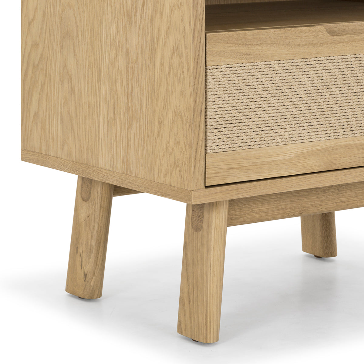 Arigato Solid Wood Nightstand - Modern Bedside Table with Drawer for Bedroom, Living Room, or Office - Stylish and Functional Storage Solution