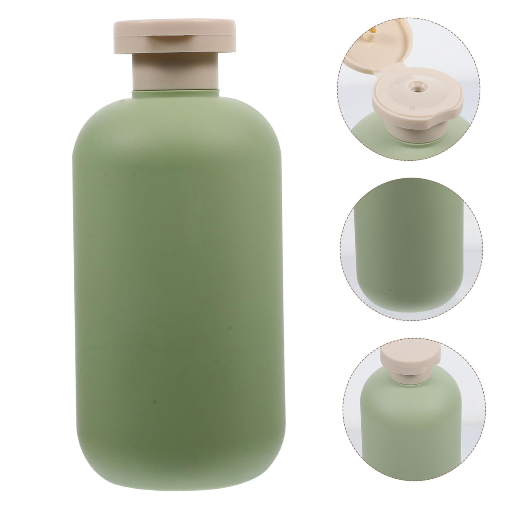 FRCOLOR 2 Pack 300ml Refillable Travel Bottles for Shampoo, Lotion & Toiletries - Leak Proof Squeeze Containers with Dispenser for Airplane, Gym & Vacation Essentials