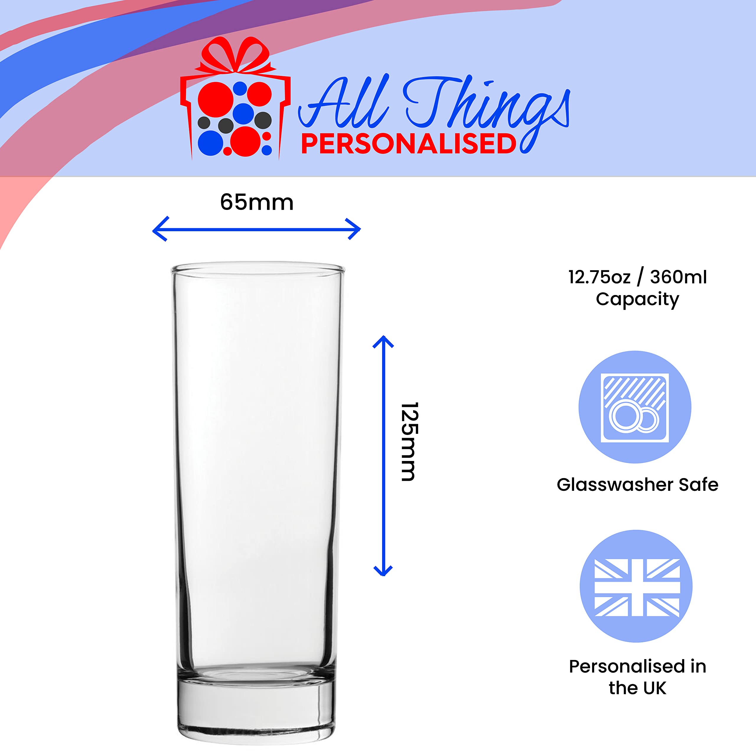 Personalized Engraved Rum Highball Glass - Custom Name, Mixer & Alcohol Percentage - Laser Engraved Gift Box Included - Unique Whiskey Bourbon Scotch Gift for Men, Birthday, Anniversary, Father's Day - Perfect for Home Bars, Cocktail Parties & Special Occasions