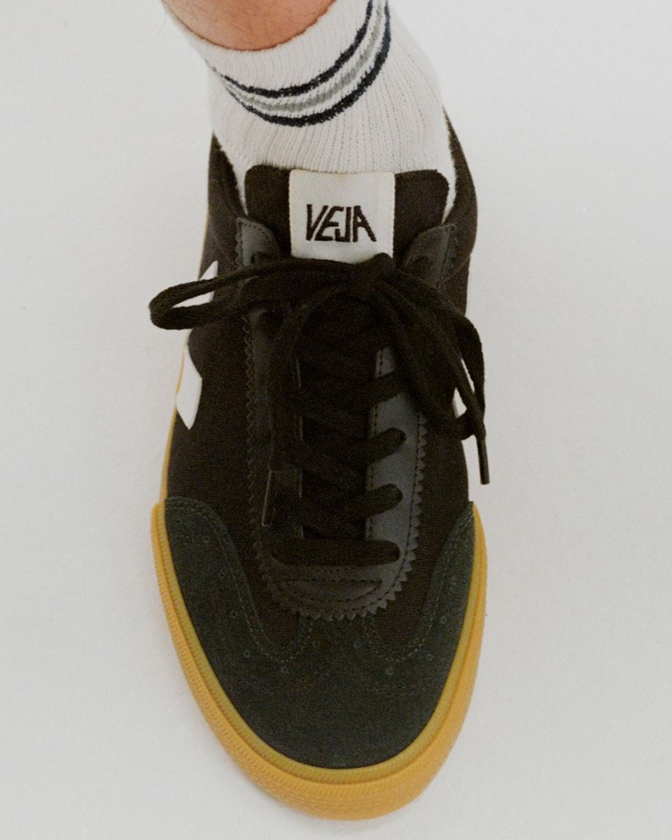 Veja Volley Canvas Sneakers - Black, White & Natural Colors | Eco-Friendly Vegan Shoes for Men & Women | Perfect for Casual Wear, Running & Outdoor Activities
