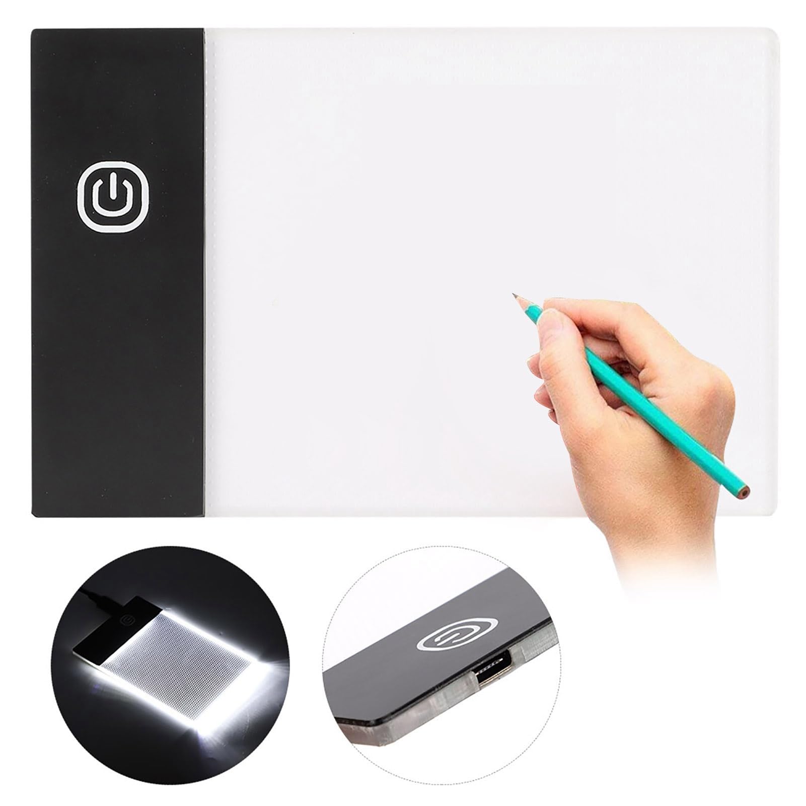 A6 Portable LED Light Box Tracer - Ultra-Thin LED Light Board for Artists, Tracing Drawing, Sketching & Calligraphy | Perfect for Animation, Tattoo Stencil, Embroidery & DIY Crafts