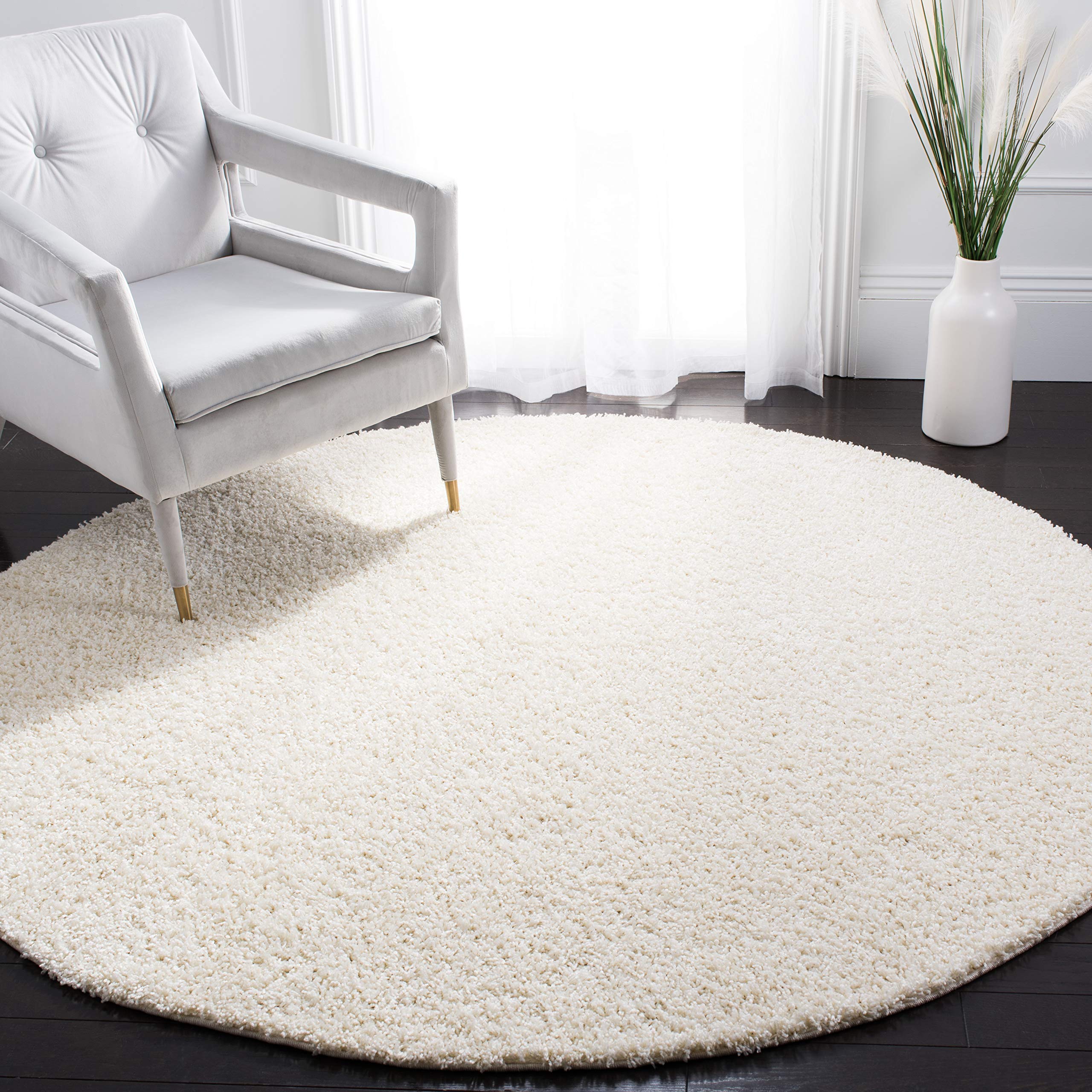 SAFAVIEH Primo Shag Collection Round Area Rug - 6'7