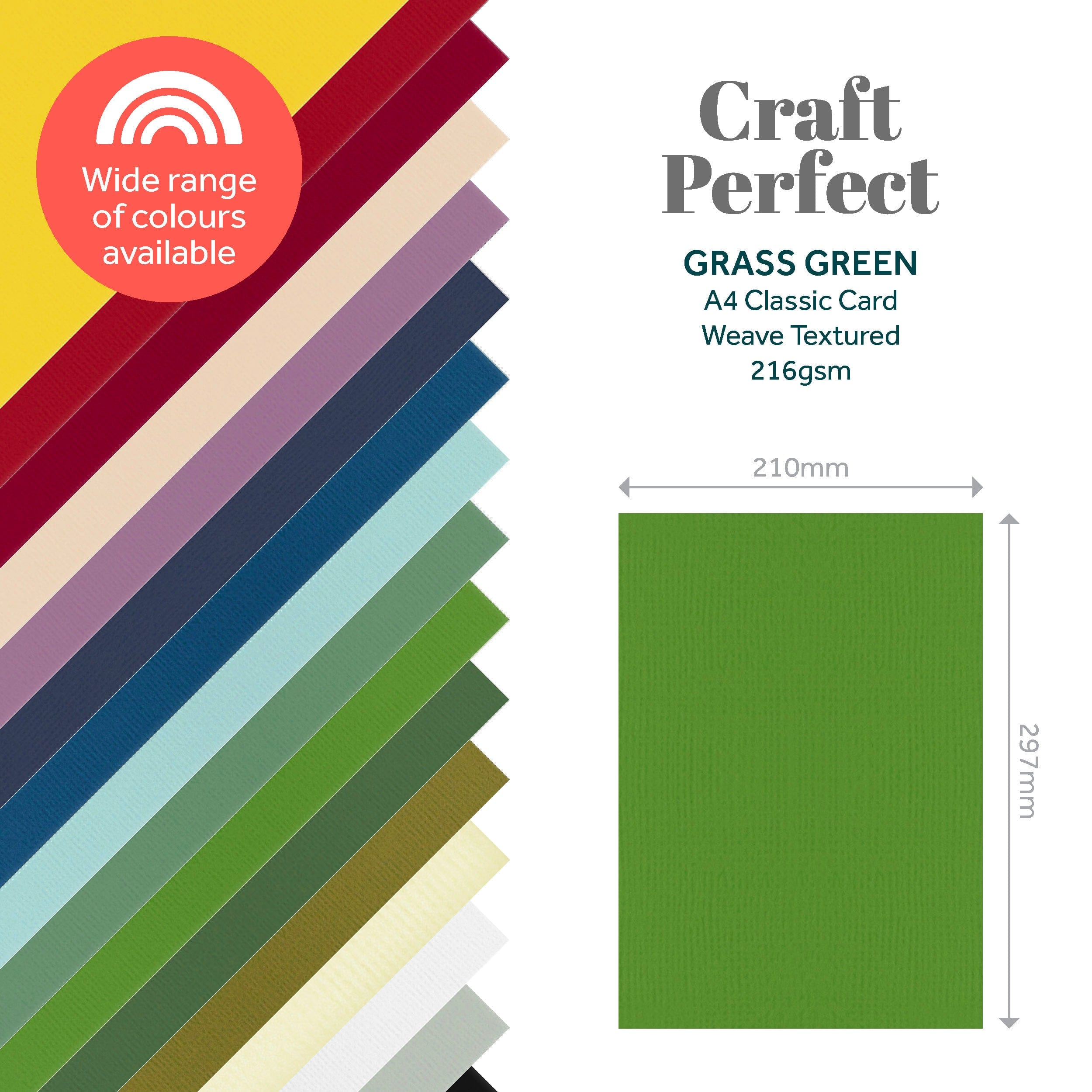 20-Pack Classic Grass Green A4 Cardstock (9035e20) - Perfect for Scrapbooking, Invitations & DIY Crafts