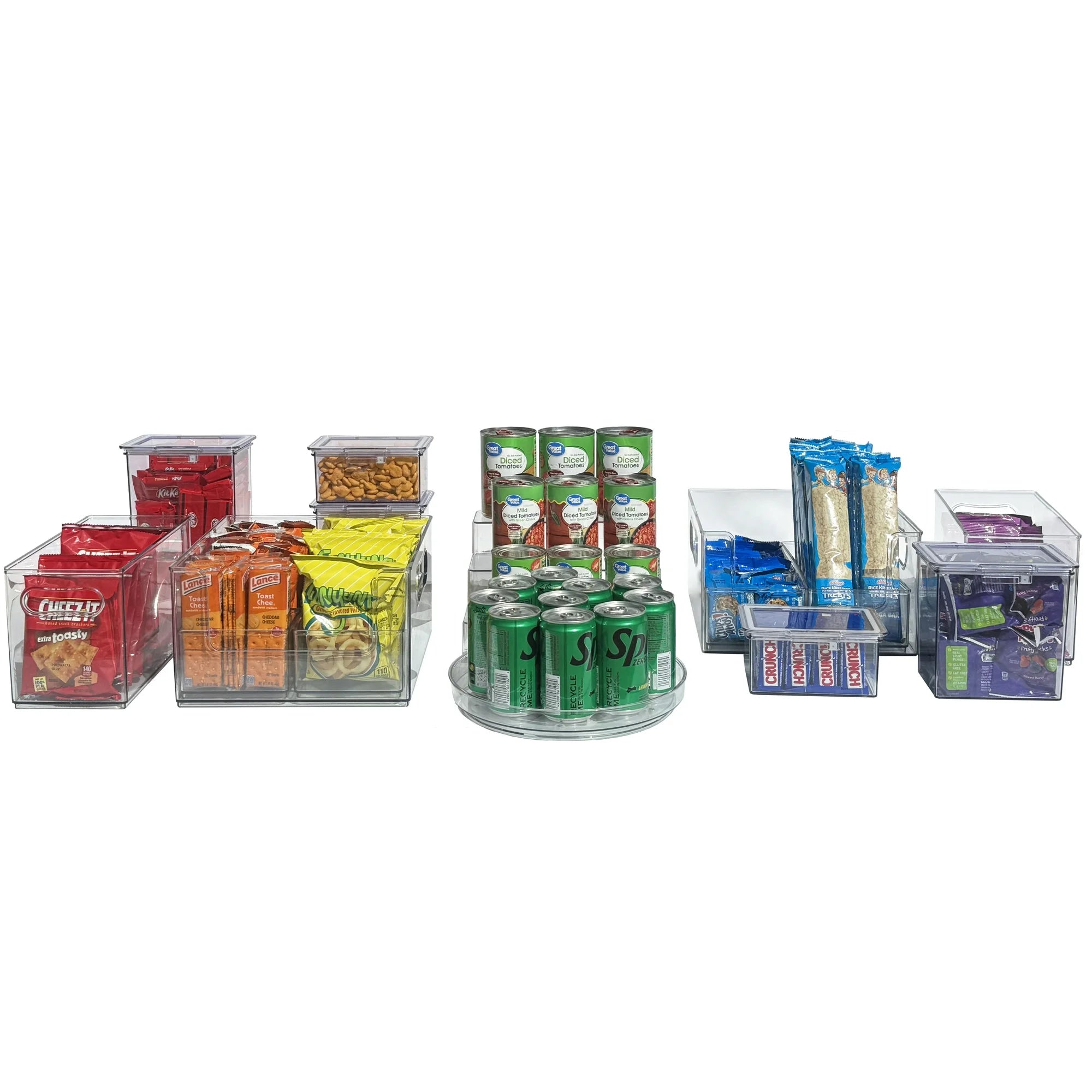 The Home Edit 17-Piece Pantry Organization Set - Premium Kitchen Storage Containers for Flour, Sugar, Rice & Spices - Perfect for Pantry, Cabinet & Countertop Organization