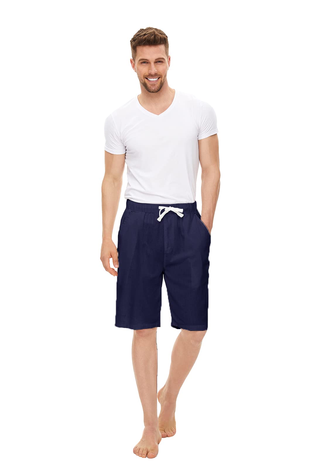 YuKaiChen Men's Casual Shorts - Lightweight Summer Shorts with Drawstring Waist | Perfect for Outdoor Activities, Beach, Gym & Lounge Wear