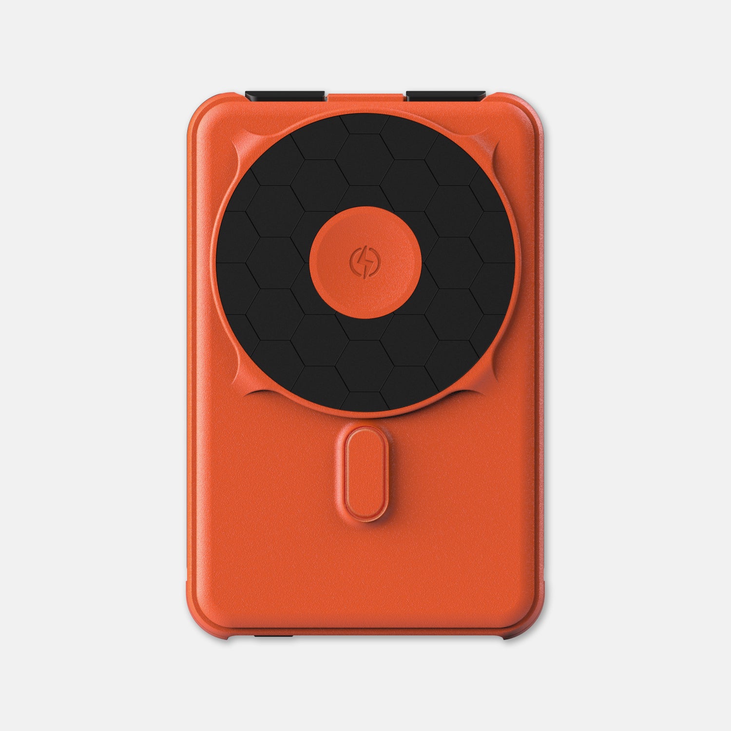 Basecamp Orange Magnetic Power Bank - 10000mAh Portable Wireless Charger for iPhone, Android - Perfect for Travel, Camping, and Outdoor Adventures