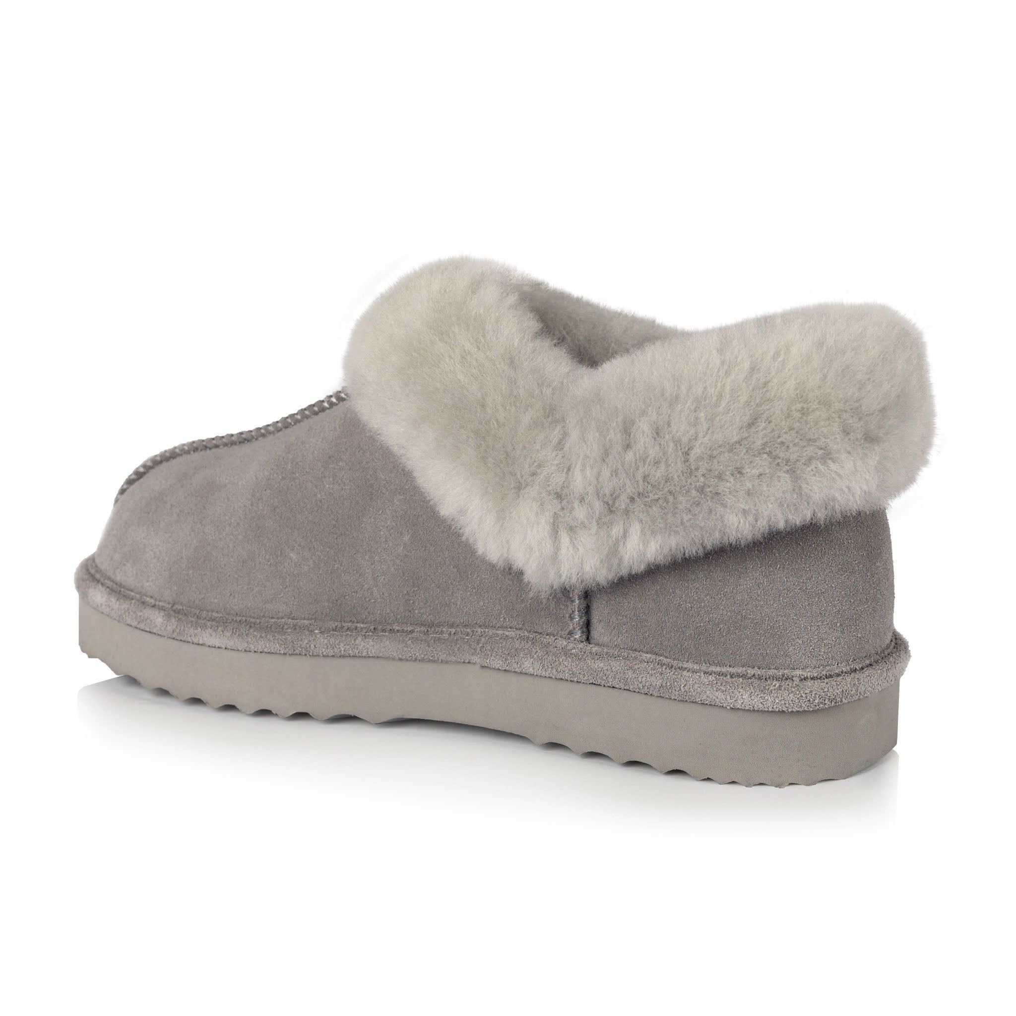 Willow Women's Cozy Memory Foam Slippers - Soft Indoor House Shoes with Non-Slip Sole, Grey - Perfect for Relaxing at Home, Lounging & Cold Weather Comfort