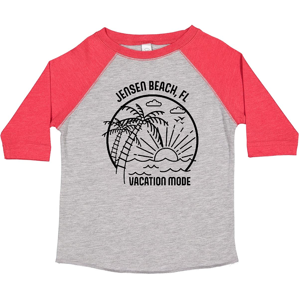 Inktastic Summer Vacation Mode Jensen Beach Florida Toddler T-Shirt - Cute Florida Beach Outfit for Kids, Comfortable Cotton Toddler Tee - Perfect for Family Vacations, Beach Trips & Summer Fun