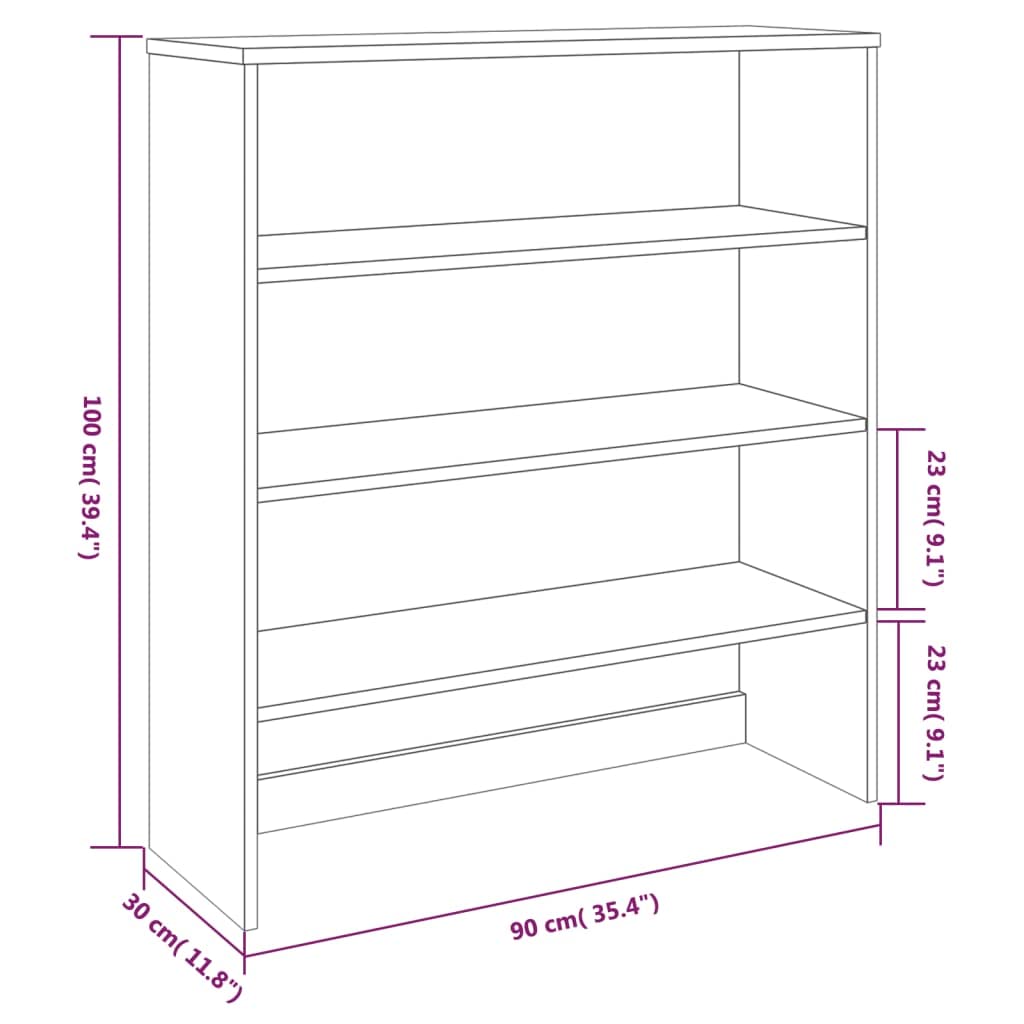 Solid Wood Pine Storage Cabinet - 35.4