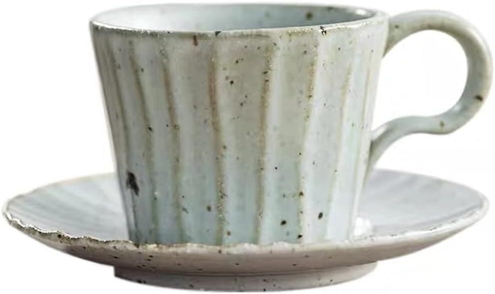 Creative Tea & Coffee Mug Set with Saucer - Ceramic Tea Cup, Milk Cup, Water Cup for Breakfast, Home Decor & Gifts - Perfect for Kitchen, Office & Daily Use