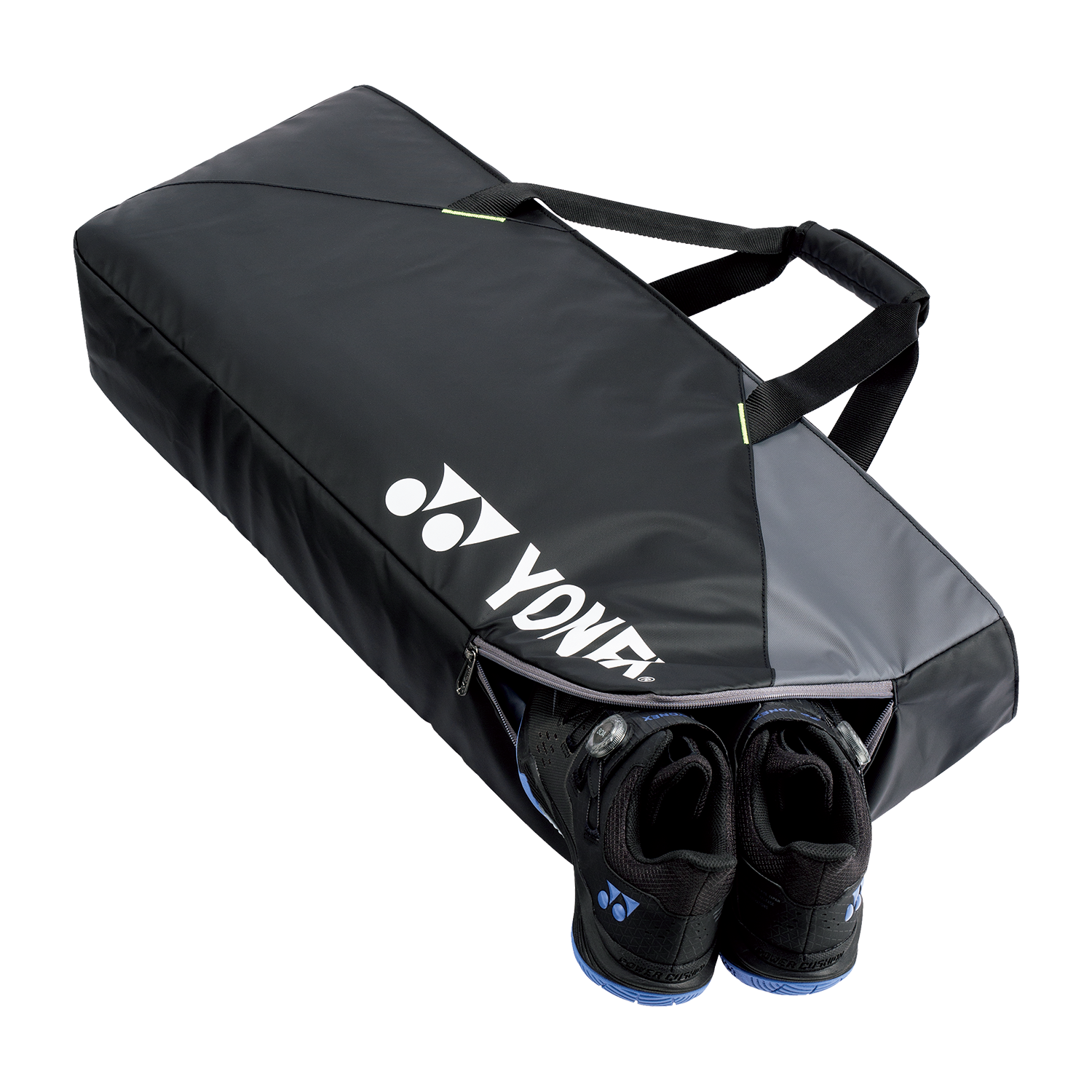Yonex Club Series Tournament Bag for Badminton & Tennis - 6 Pack (BA52531WEX, Black) | Durable Sports Equipment for Competitions & Training