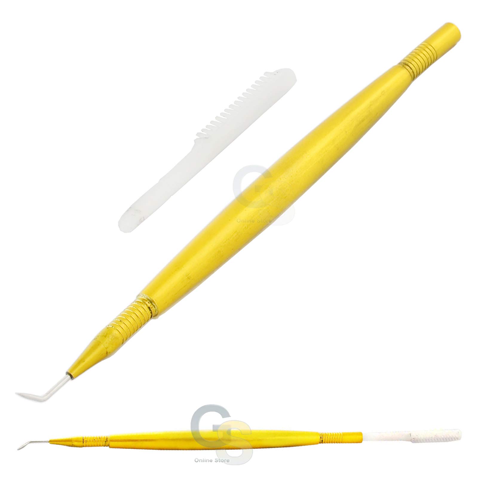 Professional G.S Lash Lift Perm Tool - Gold Metal Eyelash Extensions Kit for Salon & Home Use - Perfect for Eyelash Lifting, Perming & Styling