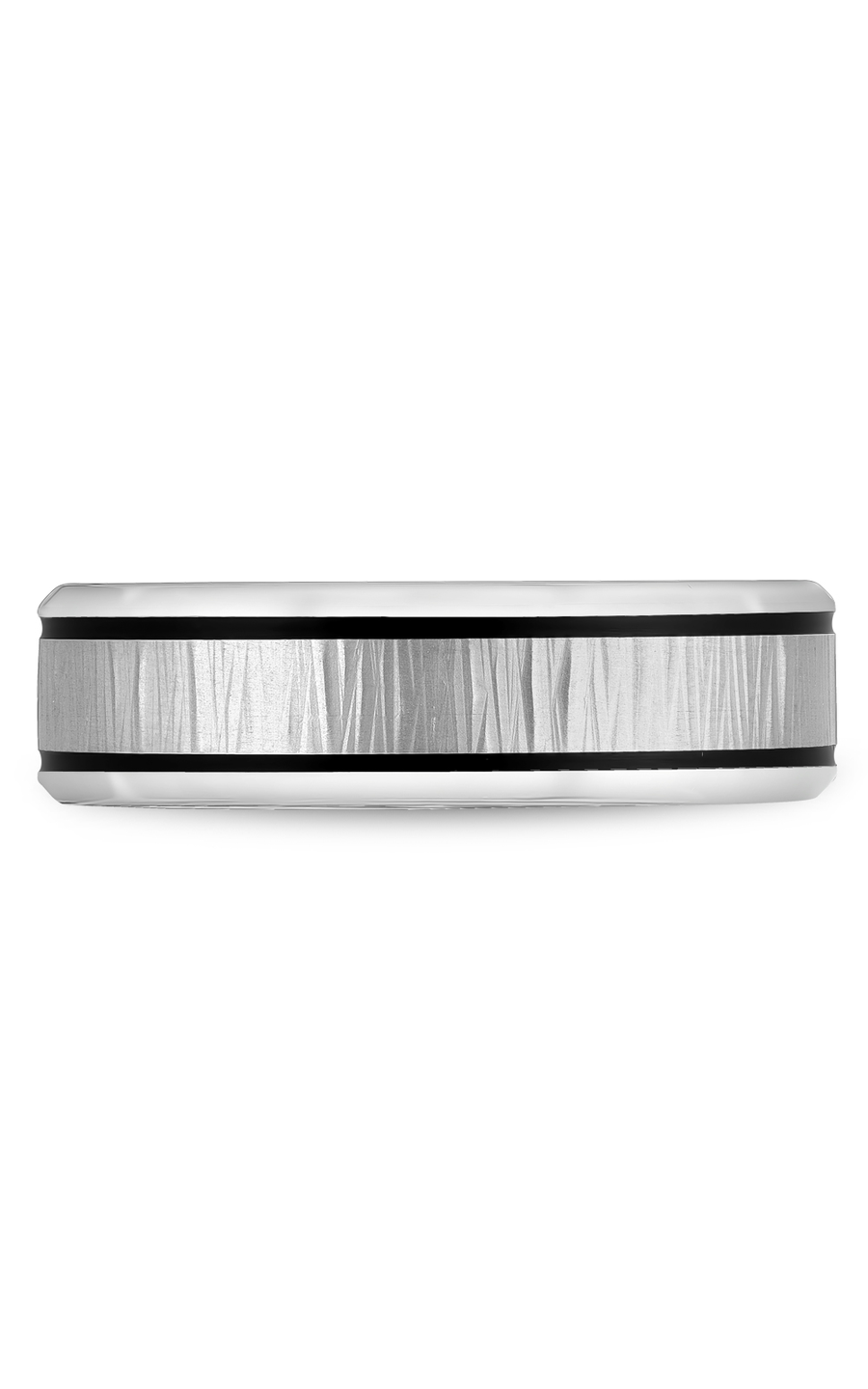 Bleu Royale Men's Wedding Band Ring - 14K White Gold Comfort Fit RYL 080W65 - Perfect for Engagement, Anniversary & Special Occasions