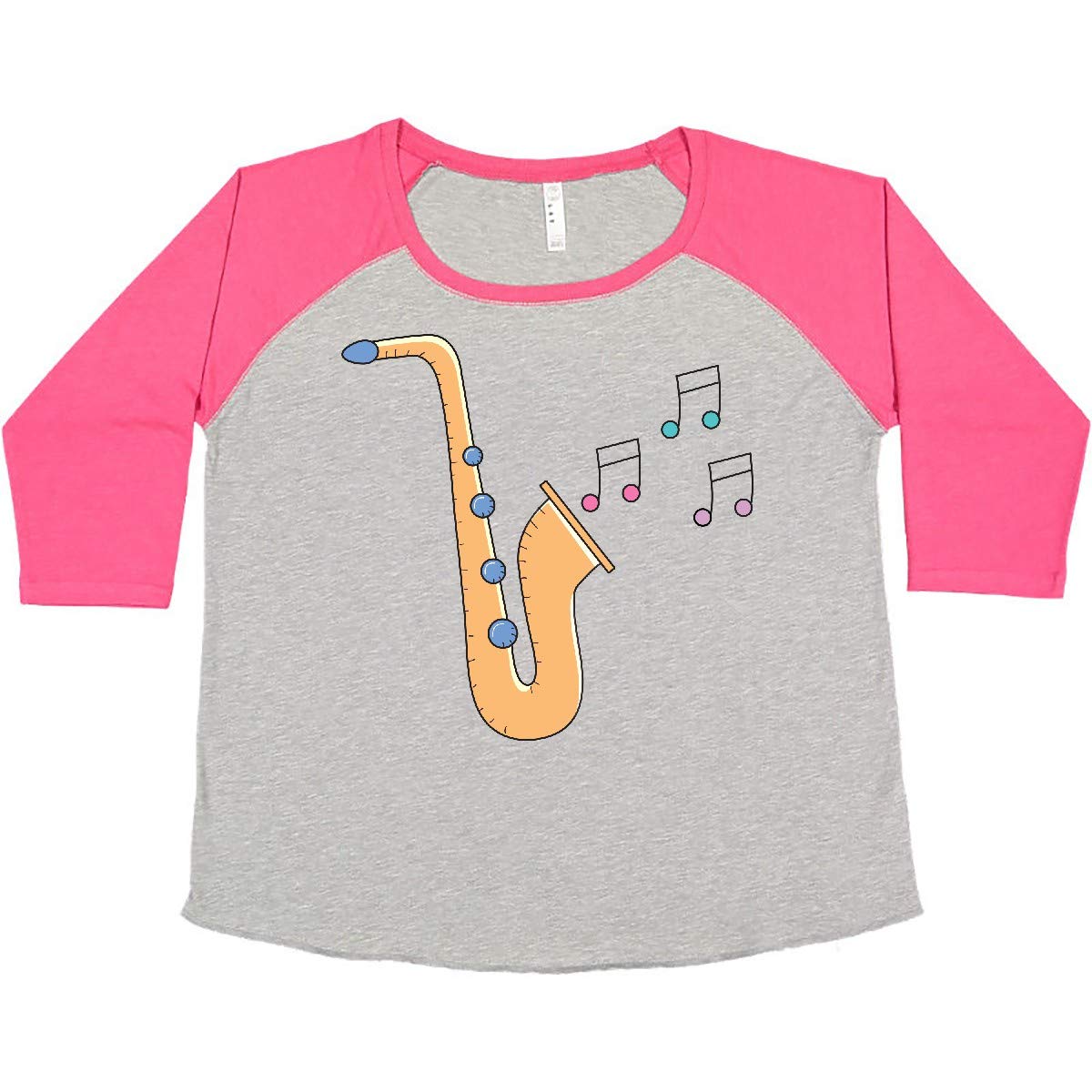 Stylish Saxophone Player Music Lover Gift - Women's Plus Size T-Shirt for Concerts, Band Performances & Casual Wear