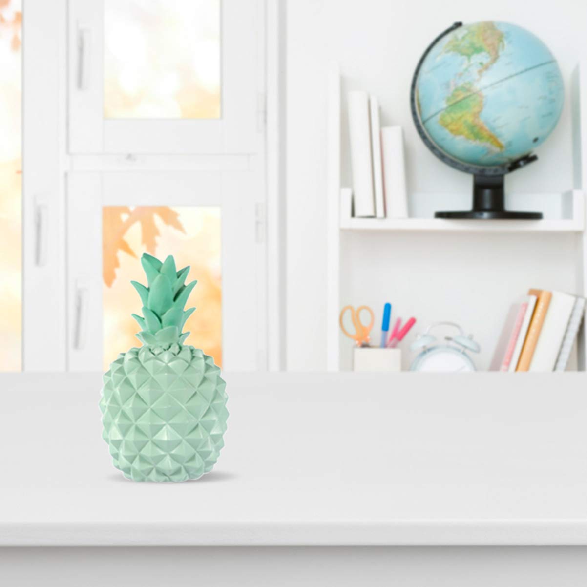 Pineapple Piggy Bank - Cute Cartoon Coin Money Saving Pot for Kids & Adults - Home Decor & Small Change Storage - Perfect for Gifts, Bedroom, Office & Savings Goals